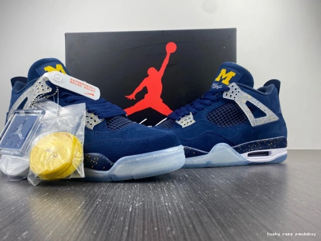 Rep Husky Retro Air 4 Jordan AJ4-1036660 Michigan (PE) 0713